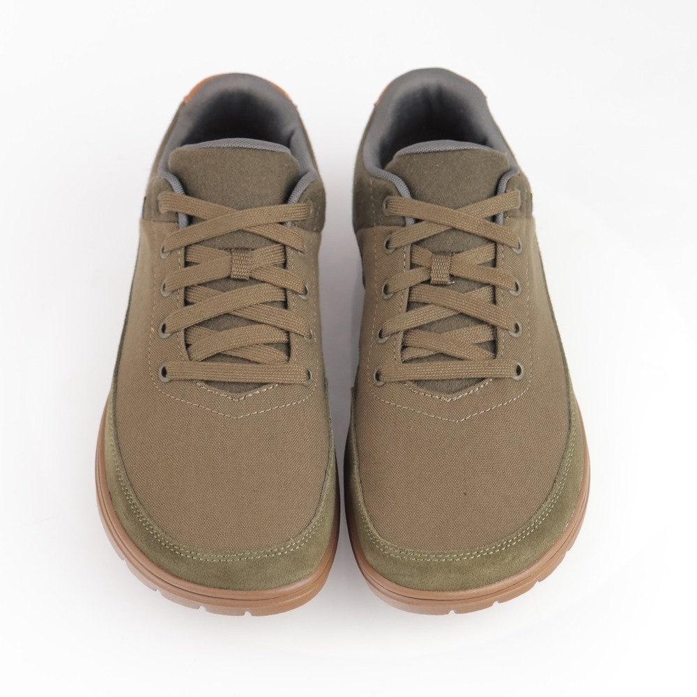 Lems Mens Chillum Barefoot Shoes Size 11 Olive Canvas Minimalist Sneaker Lace Up - Picture 8 of 17
